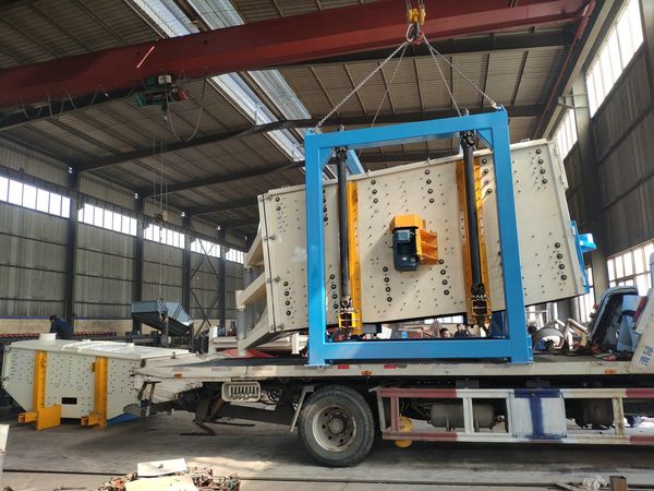 江蘇的劉經(jīng)理訂購的康振機械振動篩設備